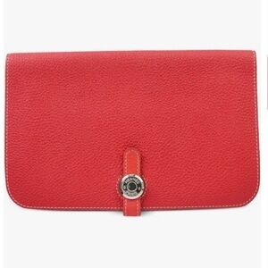 Vintage Hermes Leather Dogon Bi-Fold Wallet